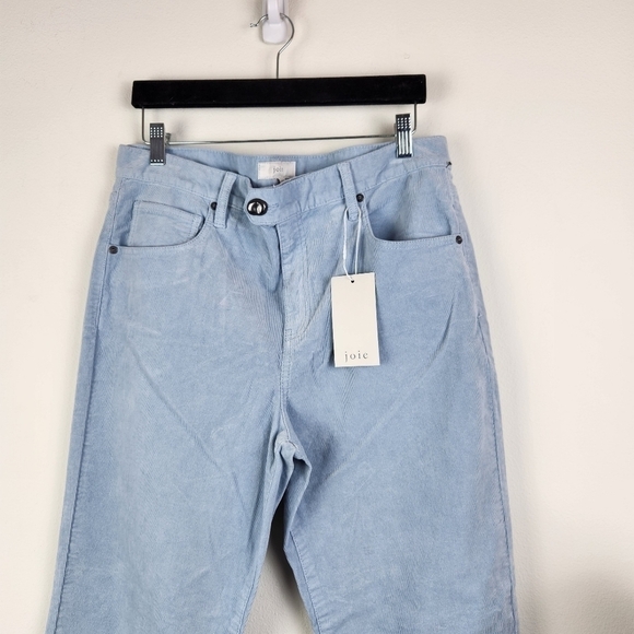 Joie Maza Cropped Corduroy Pants In Thistle Size 12 Blue - Picture 5 of 8